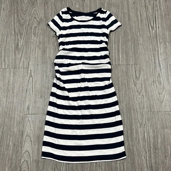 blue plaid jumper dress Light Blue Striped Button Down Maternity Maxi Dress